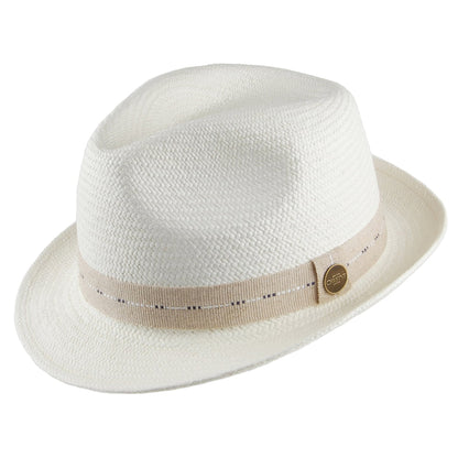 Sombrero Trilby Panamá Cuenca Cameron de paja de Christys - Decolorado