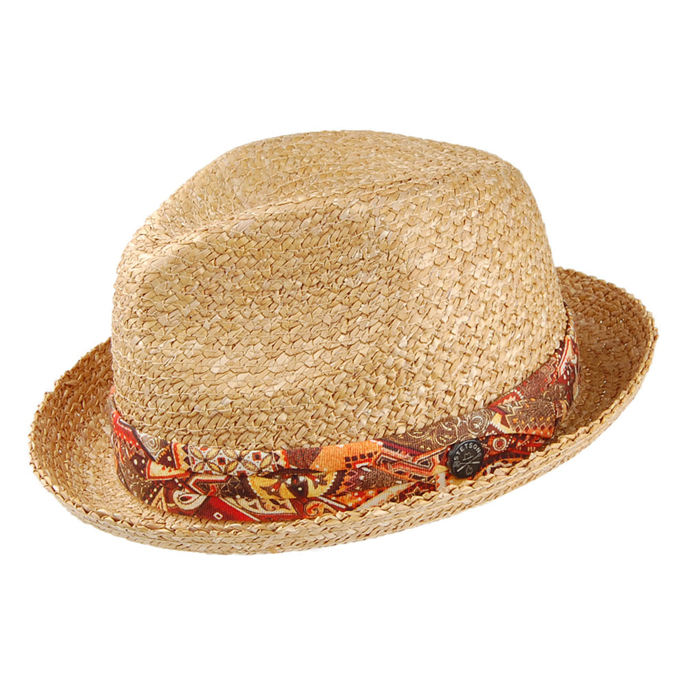 Sombrero Trilby Pelican de paja de Stetson - Natural