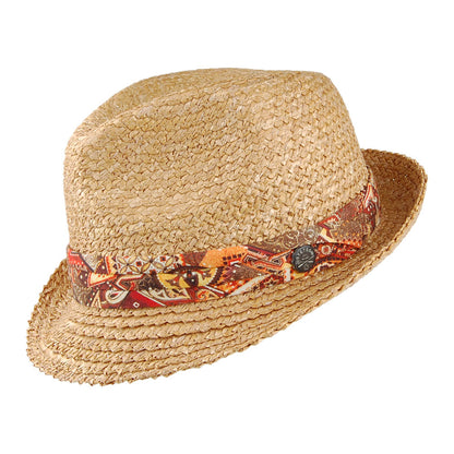 Sombrero Trilby Pelican de paja de Stetson - Natural