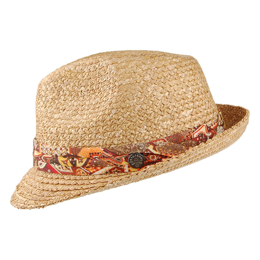 Sombrero Trilby Pelican de paja de Stetson - Natural