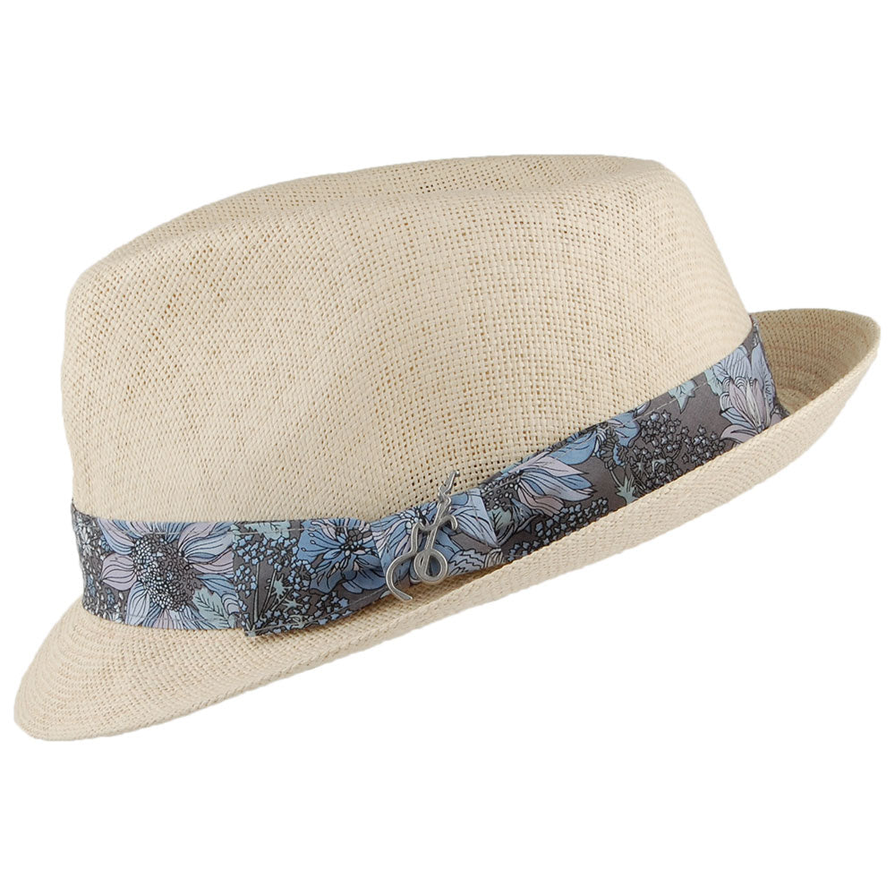 Sombrero Trilby Essence Matte de paja toyo de Carlos Santana - Natural
