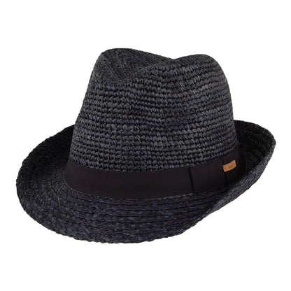 Sombrero Trilby Sedad de paja de Barts - Azul Marino