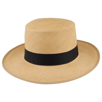 Sombrero Boater Panamá Camila de ala ancha de Christys - Natural