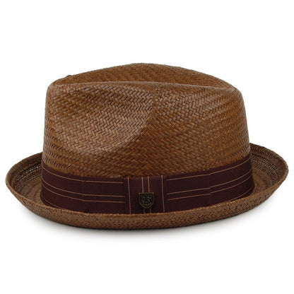 Sombrero Trilby Castor de paja de Brixton - Sepia-Marrón