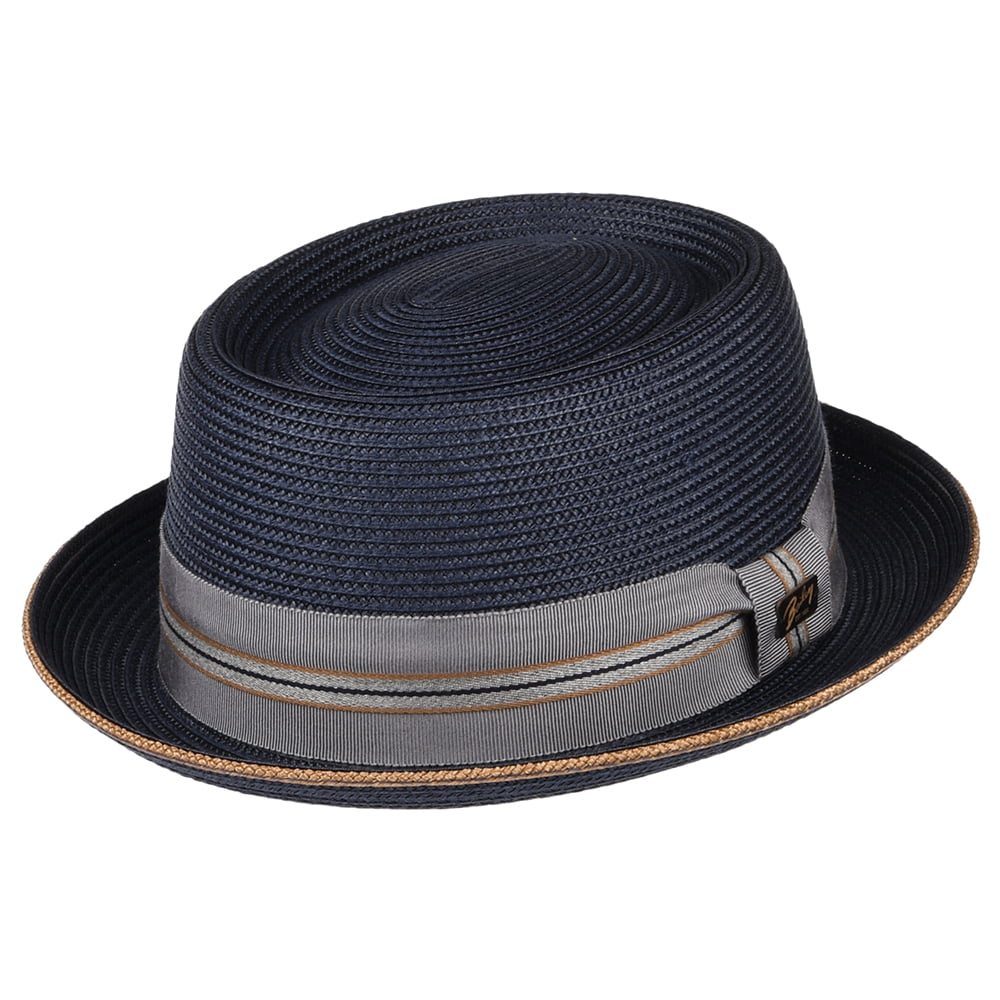 Sombrero Pork Pie Carver de Bailey - Azul Marino