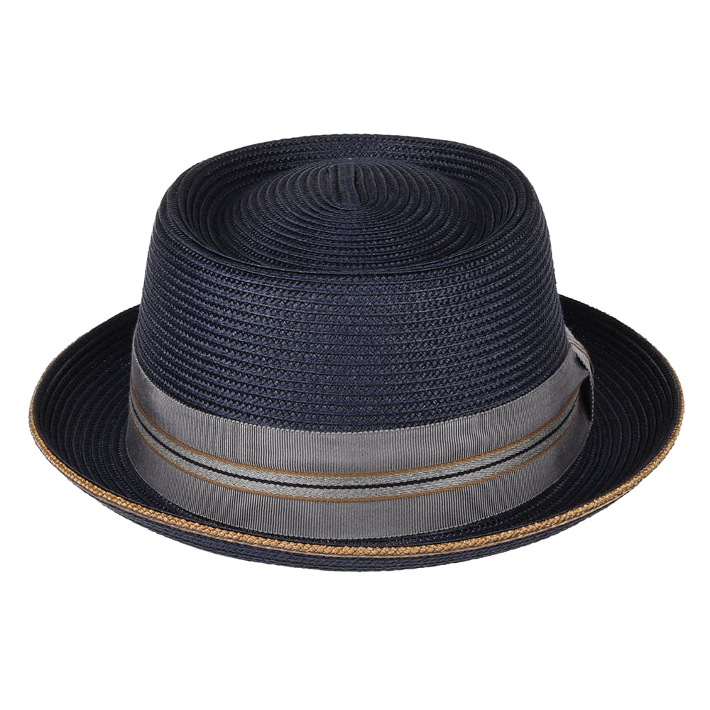 Sombrero Pork Pie Carver de Bailey - Azul Marino