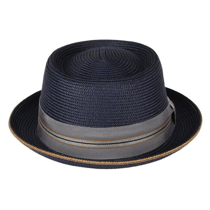 Sombrero Pork Pie Carver de Bailey - Azul Marino