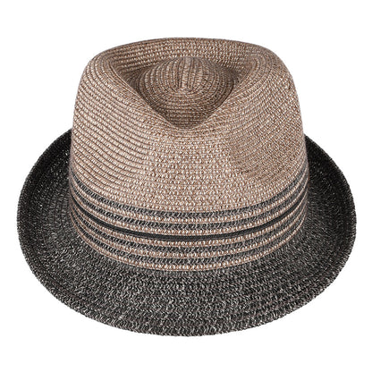 Sombrero Trilby Hooper de paja toyo de Bailey - Antracita