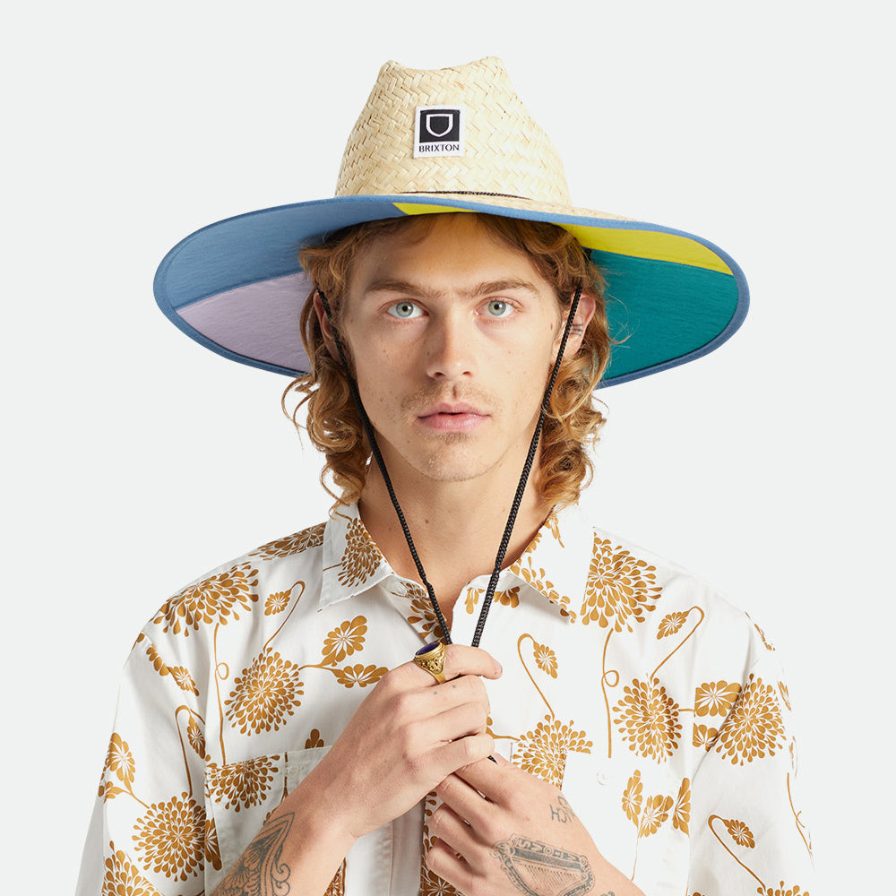 Sombrero de Guardacosta Beta de paja de Brixton - Beige Arena