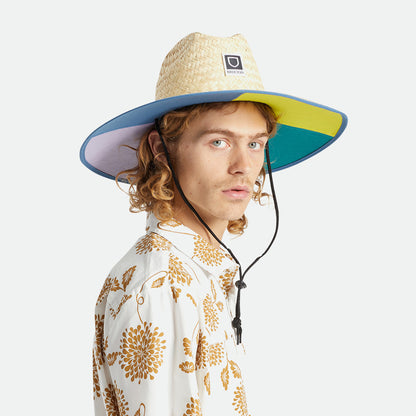 Sombrero de Guardacosta Beta de paja de Brixton - Beige Arena