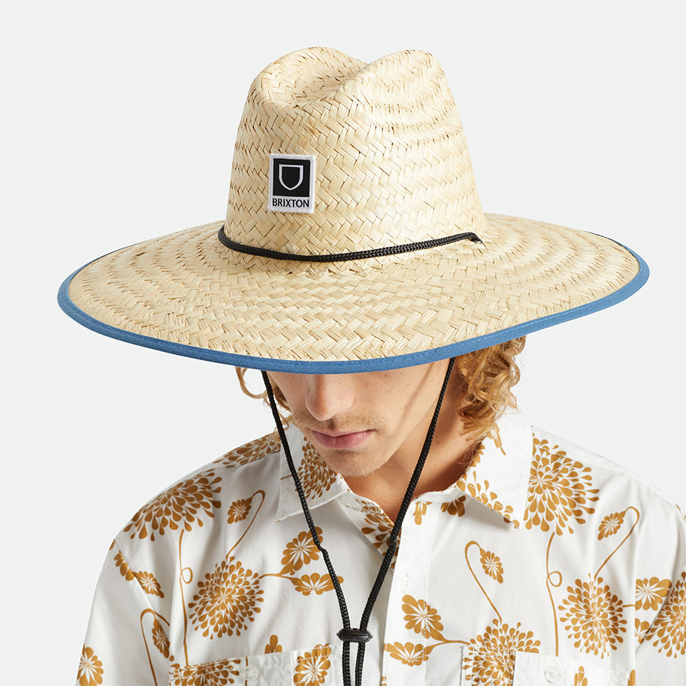 Sombrero de Guardacosta Beta de paja de Brixton - Beige Arena