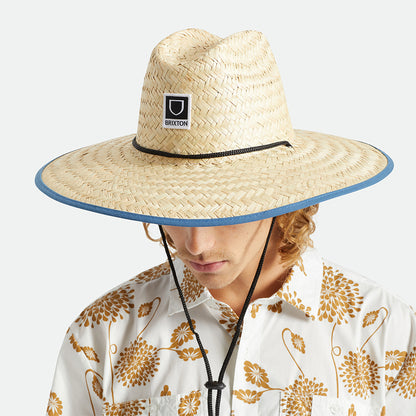 Sombrero de Guardacosta Beta de paja de Brixton - Beige Arena