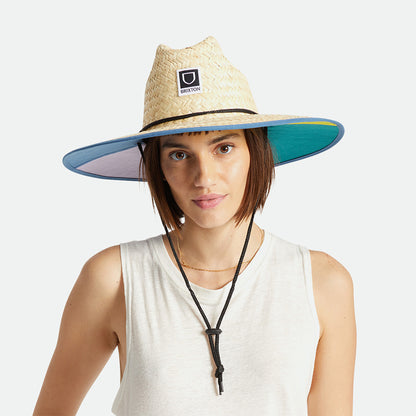 Sombrero de Guardacosta Beta de paja de Brixton - Beige Arena