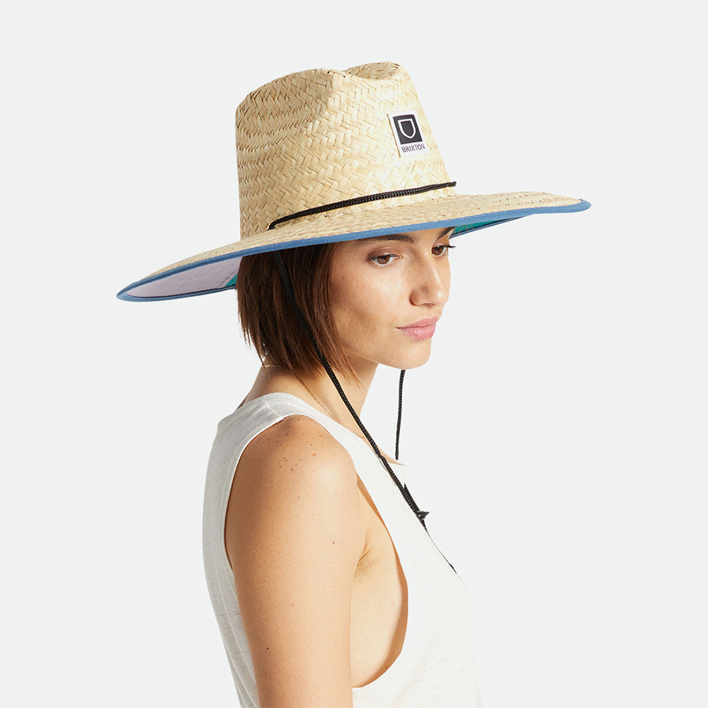 Sombrero de Guardacosta Beta de paja de Brixton - Beige Arena
