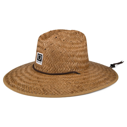 Sombrero de Guardacosta Beta de paja de Brixton - Marrón Claro
