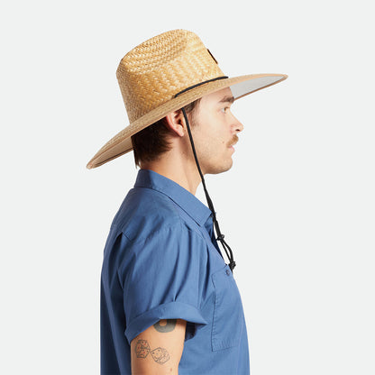 Sombrero de Guardacosta Beta de paja de Brixton - Marrón Claro