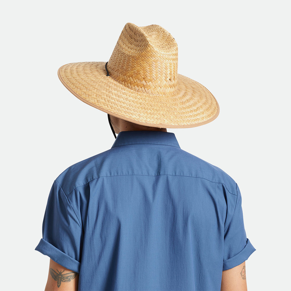 Sombrero de Guardacosta Beta de paja de Brixton - Marrón Claro