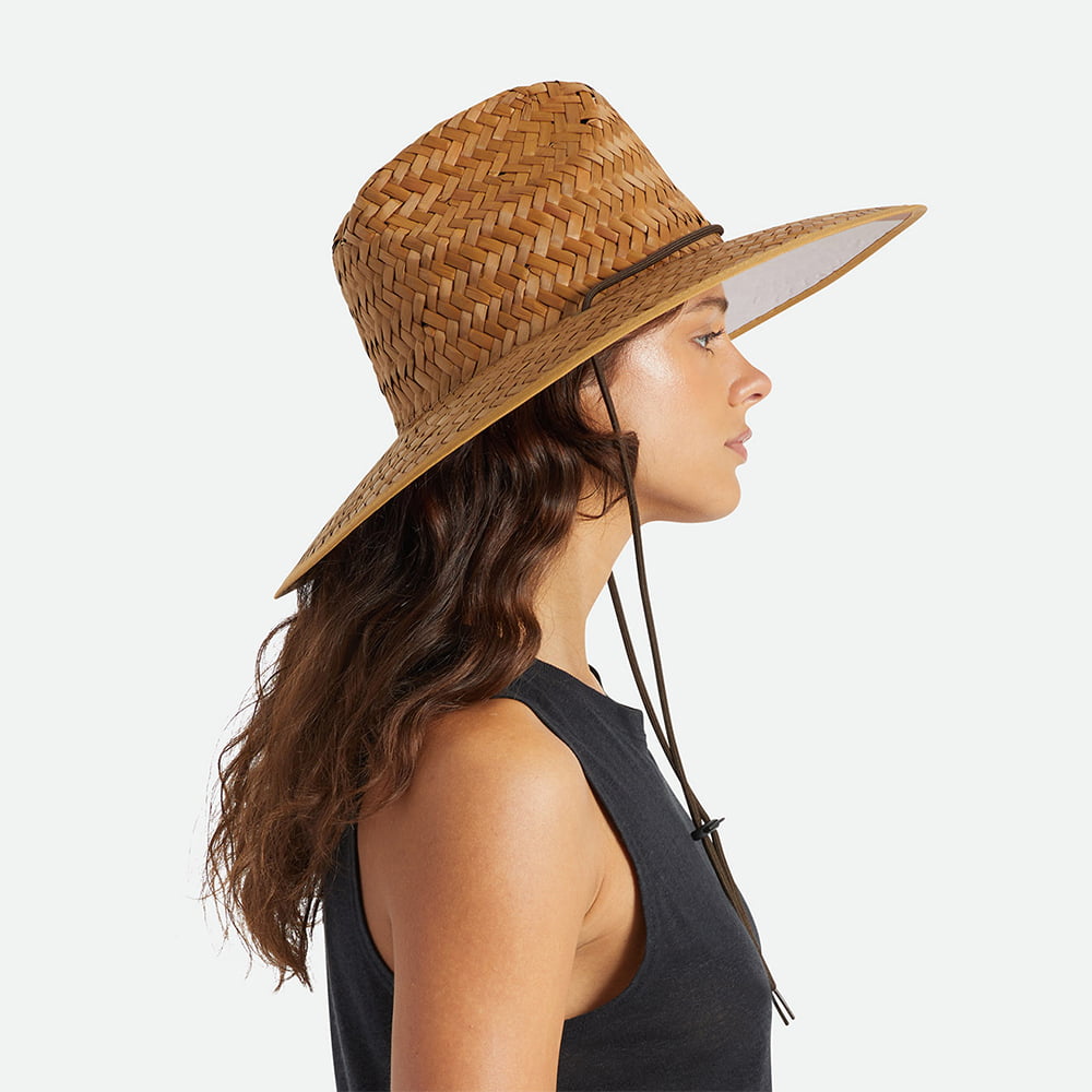 Sombrero de Guardacosta Beta de paja de Brixton - Marrón Claro