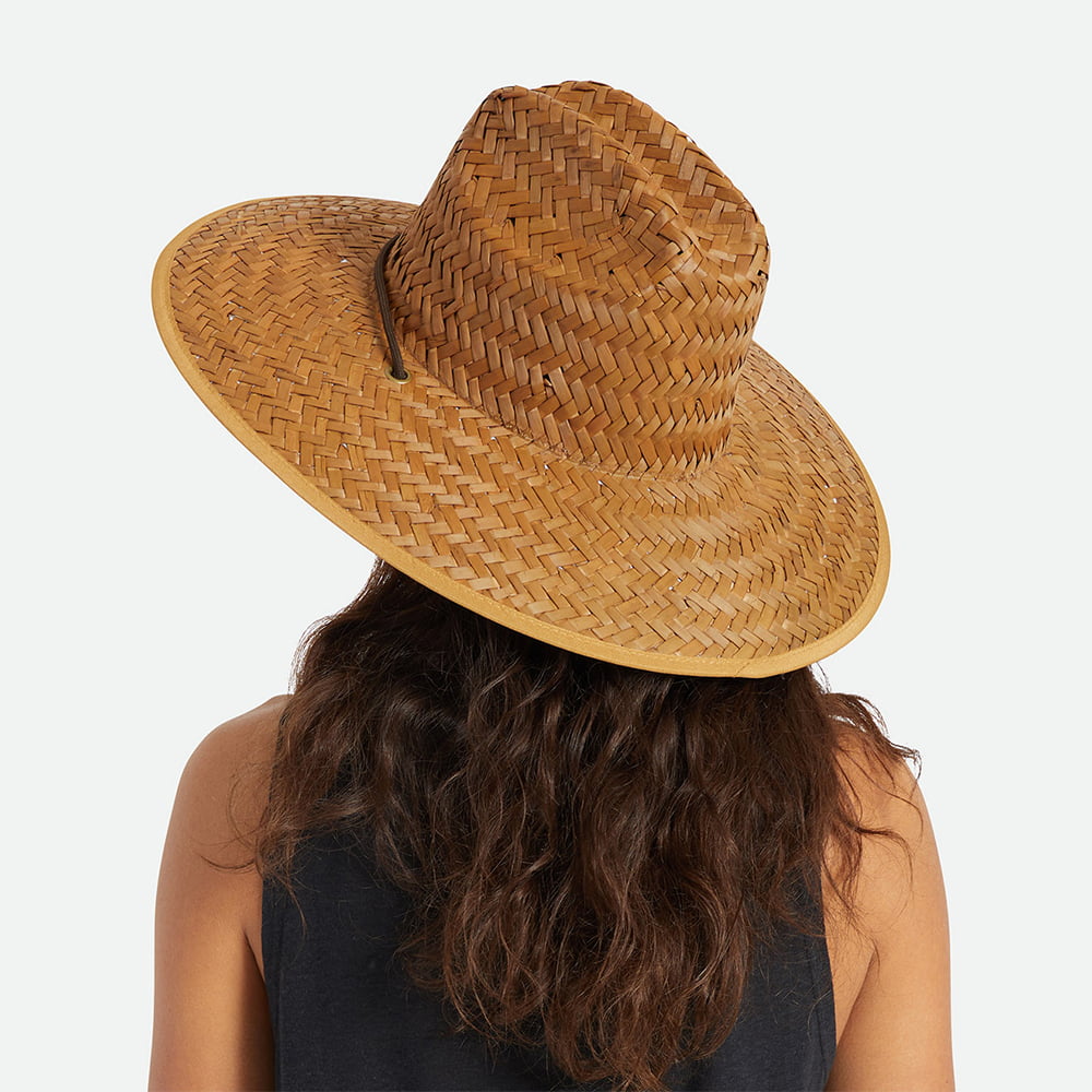 Sombrero de Guardacosta Beta de paja de Brixton - Marrón Claro