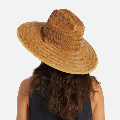 Sombrero de Guardacosta Beta de paja de Brixton - Marrón Claro