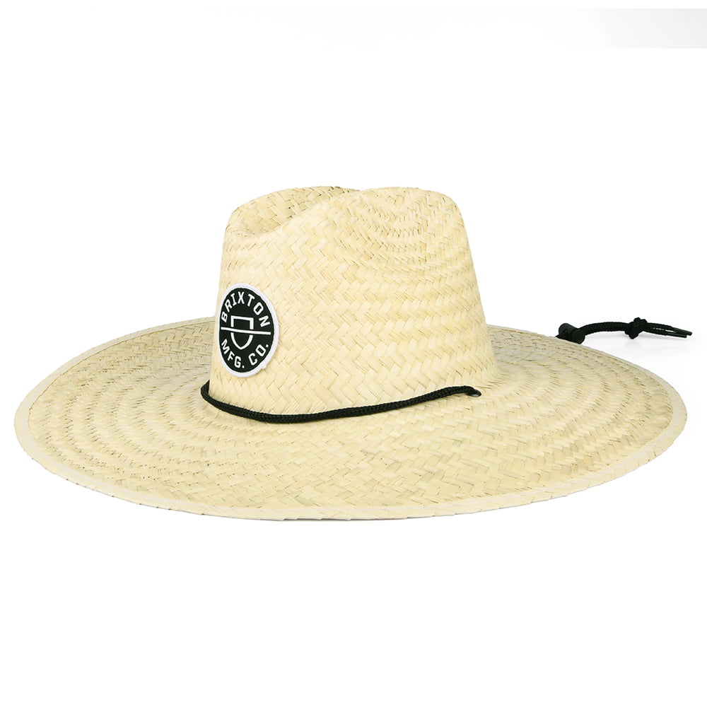 Sombrero de Guardacosta Crest de paja de Brixton - Natural