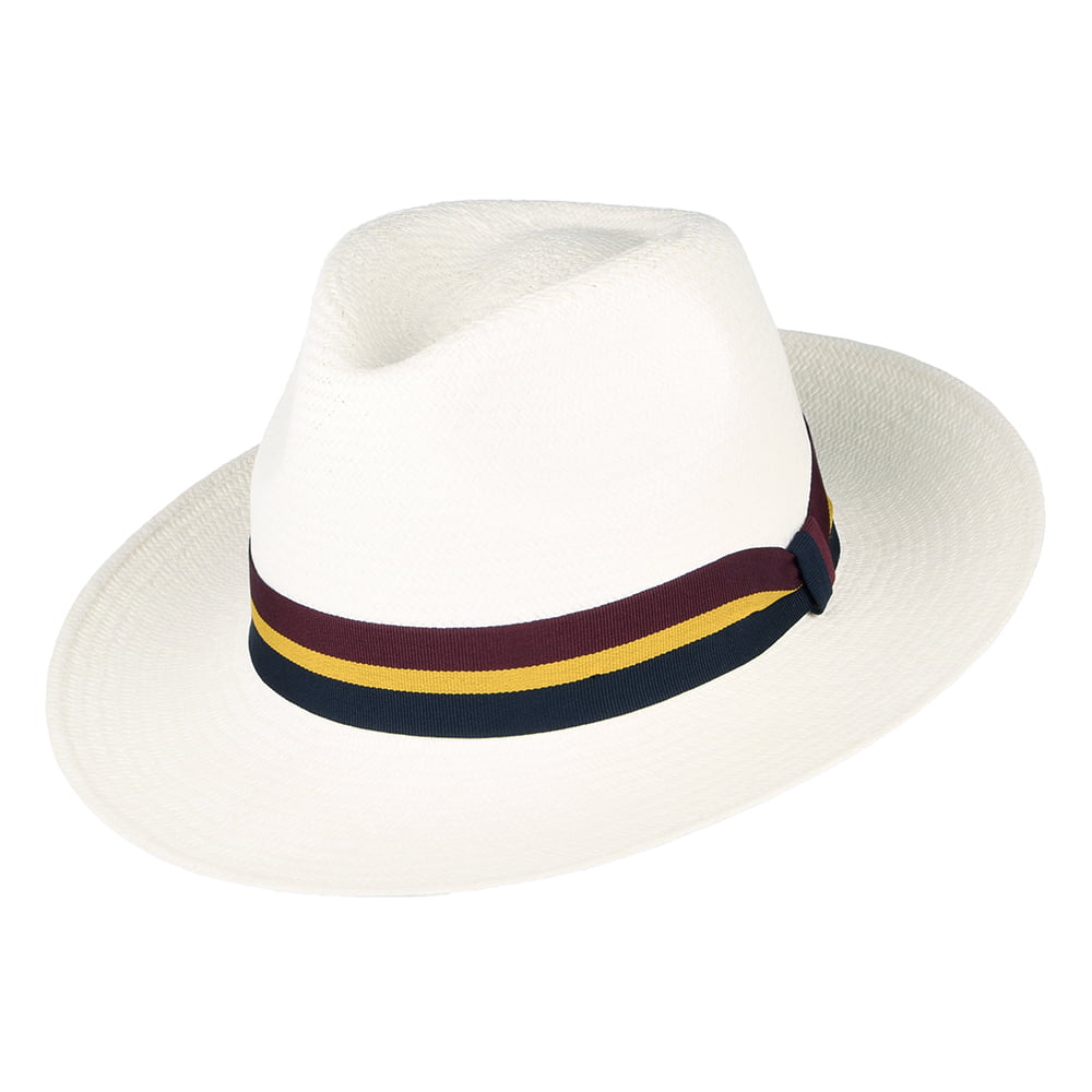 Sombrero Panamá Fedora Regimental de Failsworth - Decolorado