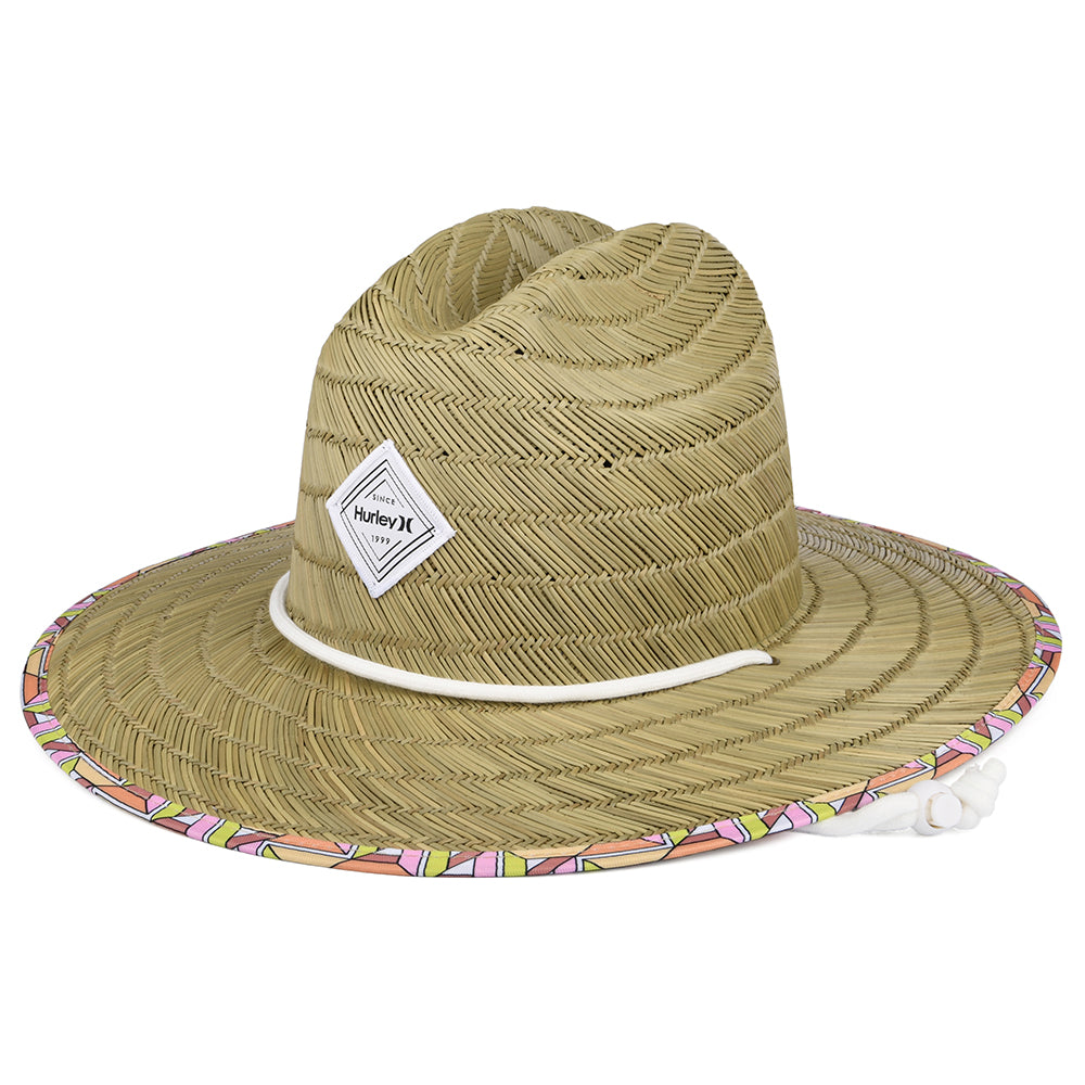 Sombrero de Guardacosta Diamond de paja de Hurley - Natural