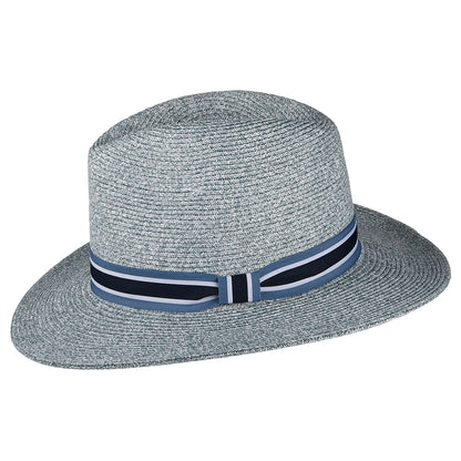 Sombrero Fedora Antigua de paja toyo de Failsworth - Azul
