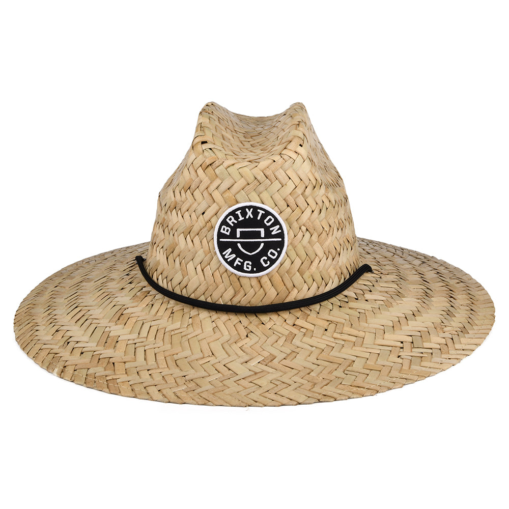 Sombrero de Guardacosta Crest de paja de Brixton - Beige Arena