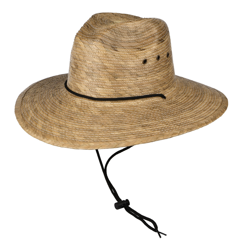Sombrero de Guardacosta Mt. Momma de Palma trenzada de Dorfman Pacific - Tostado