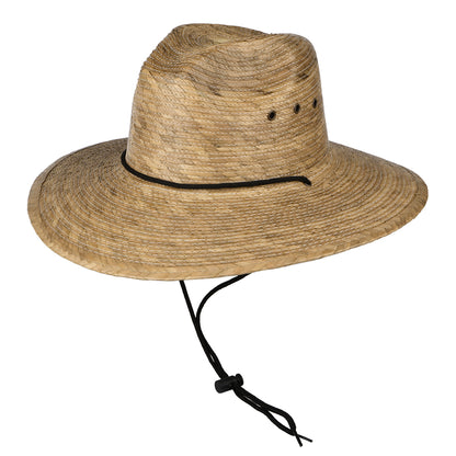 Sombrero de Guardacosta Mt. Momma de Palma trenzada de Dorfman Pacific - Tostado