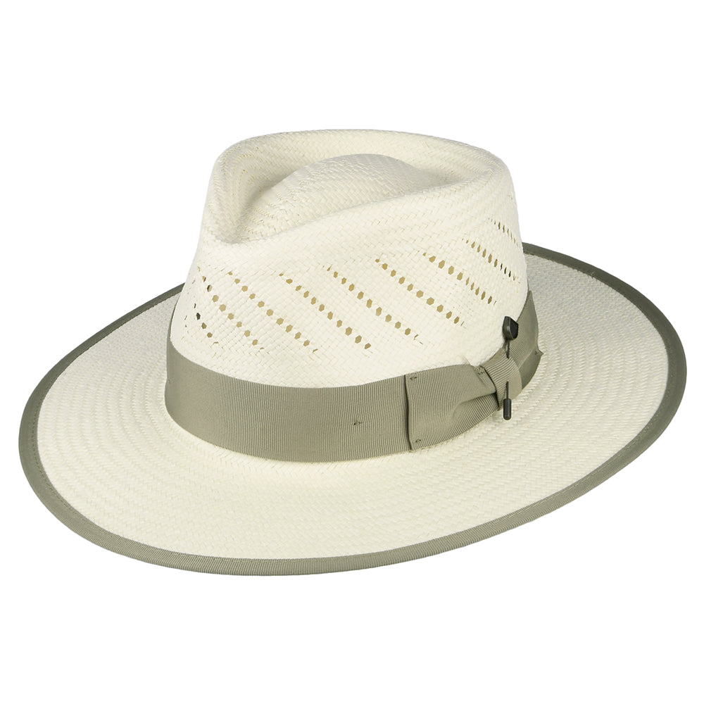 Sombrero Fedora Bandera Reserve de paja de Brixton - Natural
