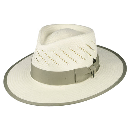 Sombrero Fedora Bandera Reserve de paja de Brixton - Natural