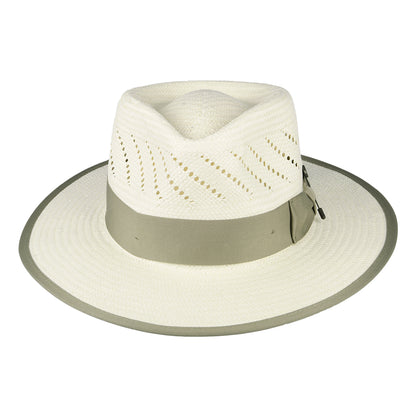 Sombrero Fedora Bandera Reserve de paja de Brixton - Natural