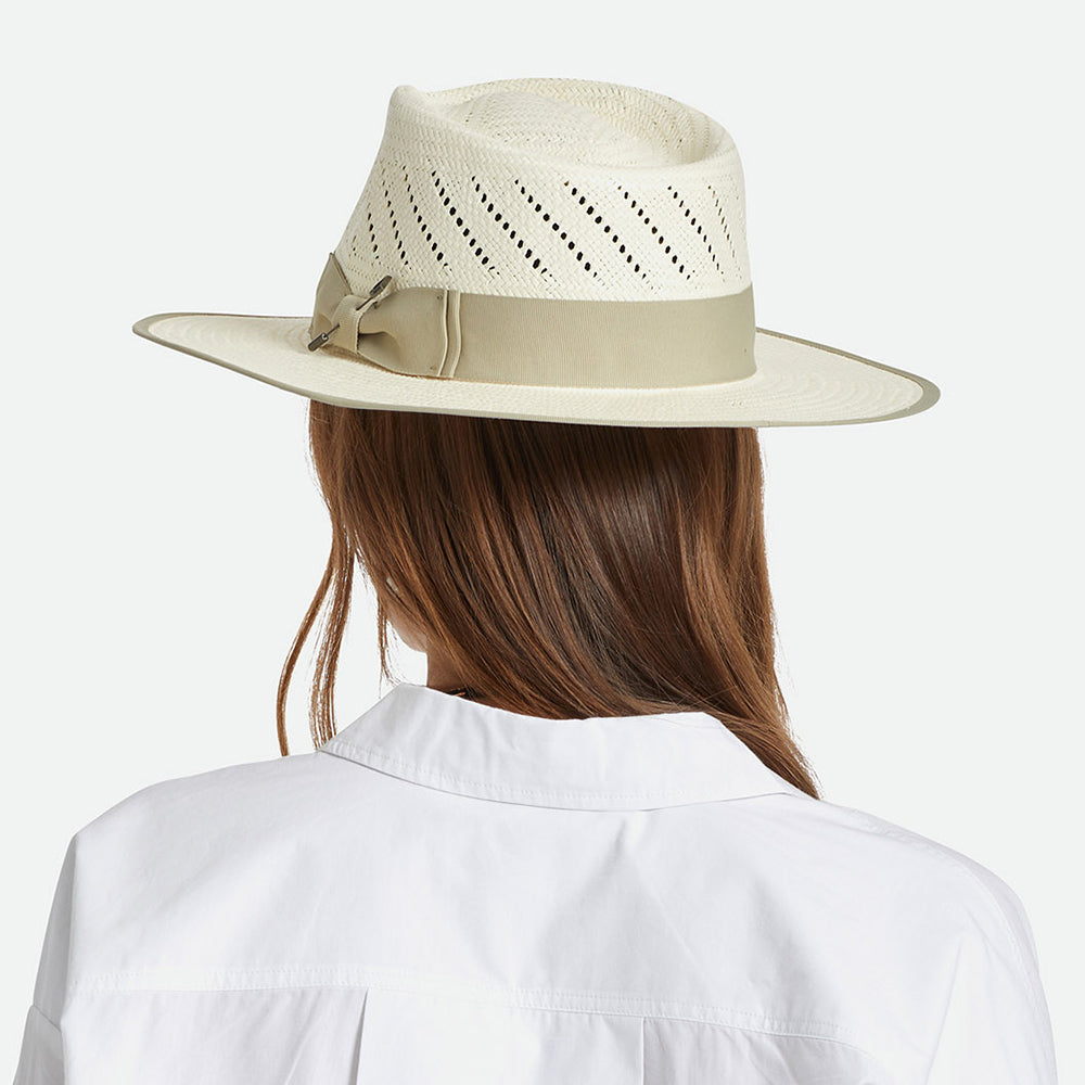 Sombrero Fedora Bandera Reserve de paja de Brixton - Natural