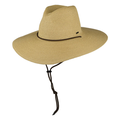 Sombrero Mitch de paja toyo de Brixton - Beige Arena