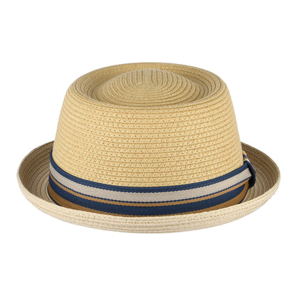 Sombrero Pork Pie de paja toyo de Stetson - Natural