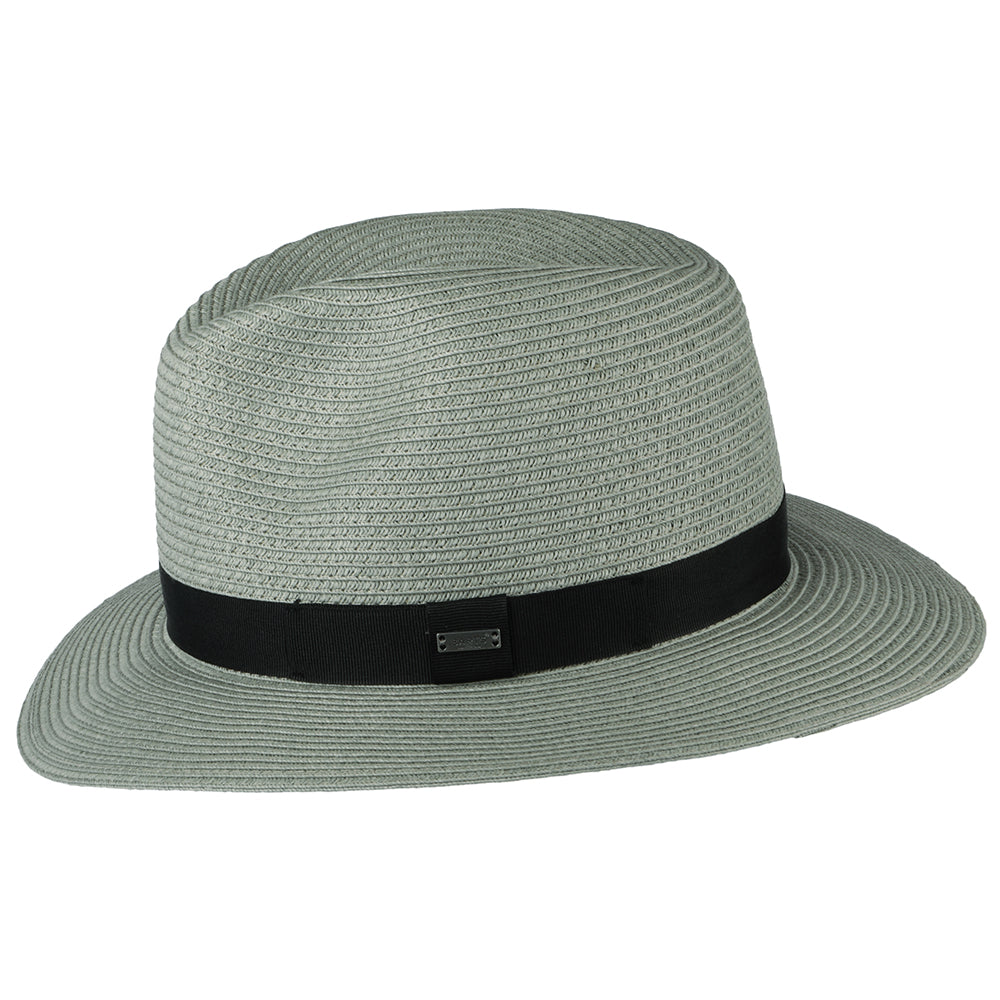 Sombrero Fedora Aveloz de paja toyo de Barts - Salvia