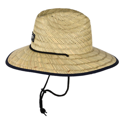 Sombrero de Guardacosta Tides Print de seagrass straw de Billabong - Natural-Azul Marino