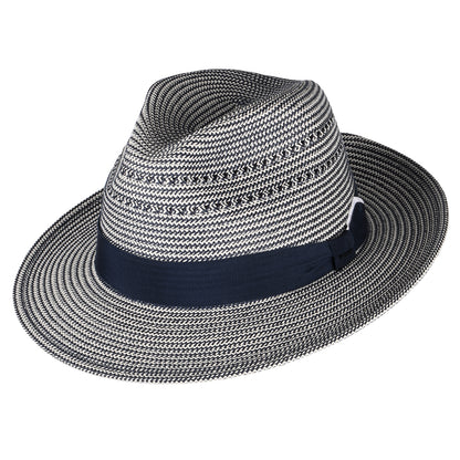 Sombrero Fedora Eli de Bailey - Azul Marino-Crema