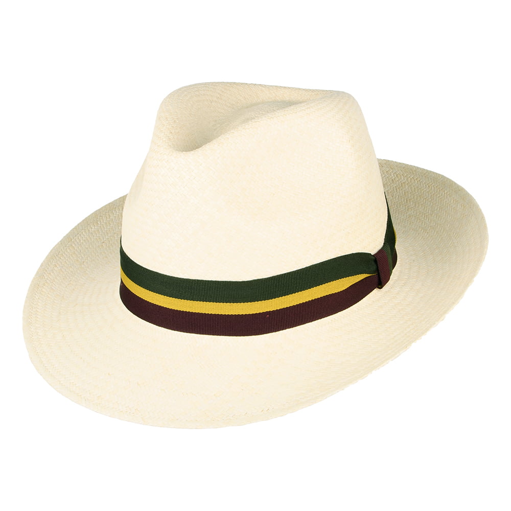 Sombrero Panamá Fedora Regimental de Failsworth - Natural