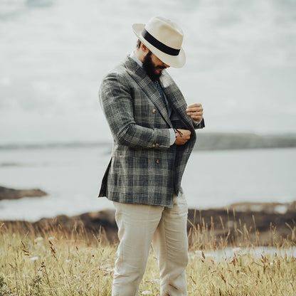 Sombrero Fedora Copa-C de verano de paja de Jaxon & James - Natural