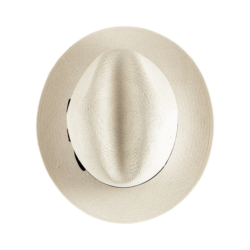 Sombrero Fedora Panamá Excellent con cinta decorativa a rayas de Olney