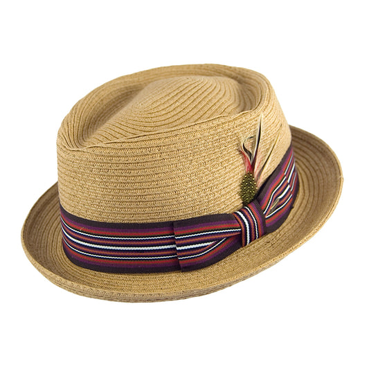 Sombrero Pork Pie Diamond de Scala - Tostado