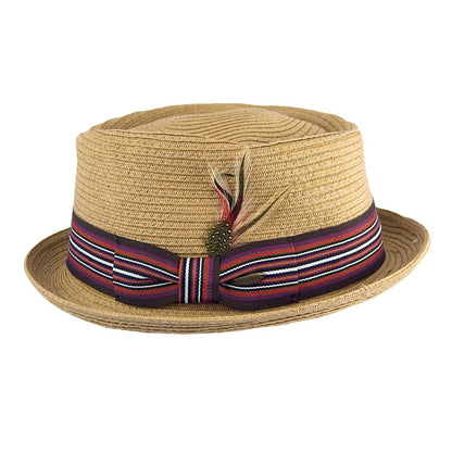 Sombrero Pork Pie Diamond de Scala - Tostado