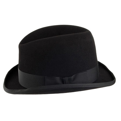 Sombrero Homburg de fieltro de piel de Christys - Negro