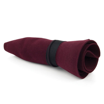 Sombrero Fedora Foldaway de fieltro de piel de Christys - Vino