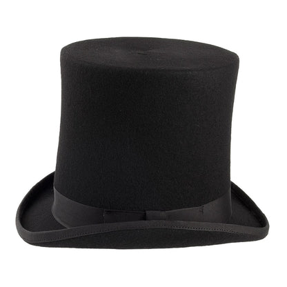 Sombrero de copa Stove Pipe de Denton - Negro