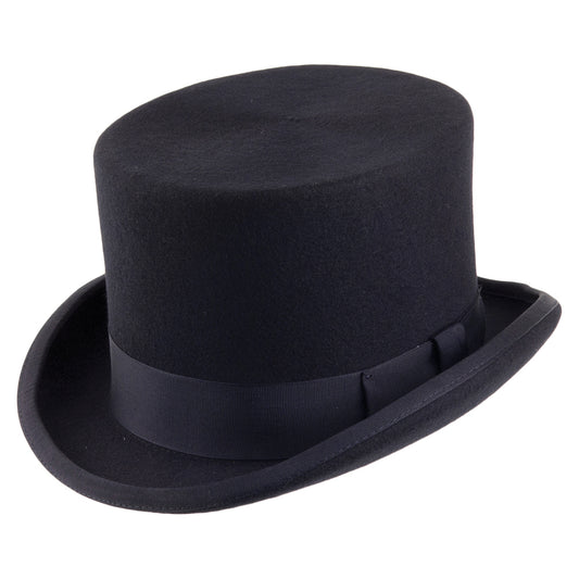 Sombrero de copa de fieltro de lana de Denton - Azul Marino