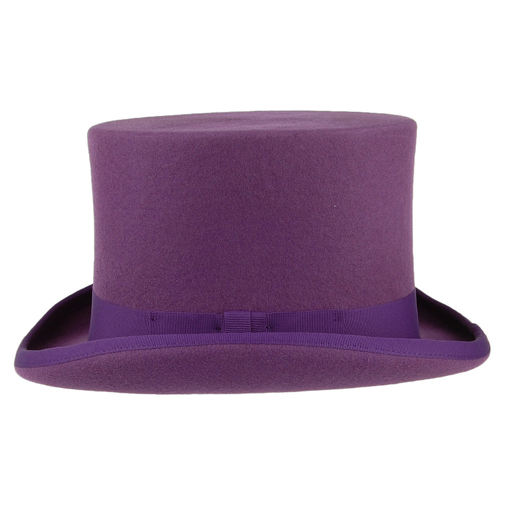 Sombrero de copa de fieltro de lana de Denton - Púrpura